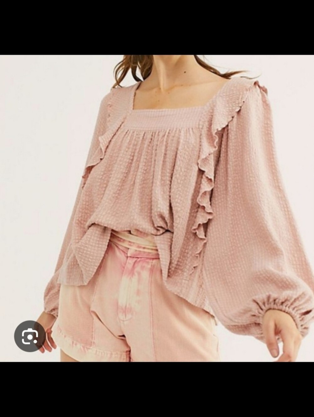 Free People Bonnie Blouse Sz L